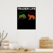 Poster Cadeaux de Trader d'Actions Trading de Jour Marché (Cuisine)