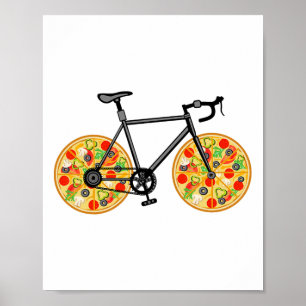 Poster Cadeaux de vélo drôle de VTT pour le cyclisme Papa