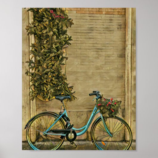 Poster Cadeaux de vélo pour elle (Devant)