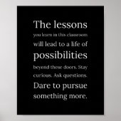 Poster Cadeaux d'oeuvres pour enseignant et devis de clas (Devant)