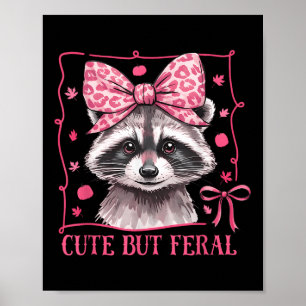 Poster Cadeaux drôles d'animaux de raton laveur mignon ma