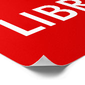 Poster Cadeaux du bibliothécaire Garder le calme Demander (Coin)