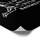 Poster Cadeaux du joueur de badminton (Coin)