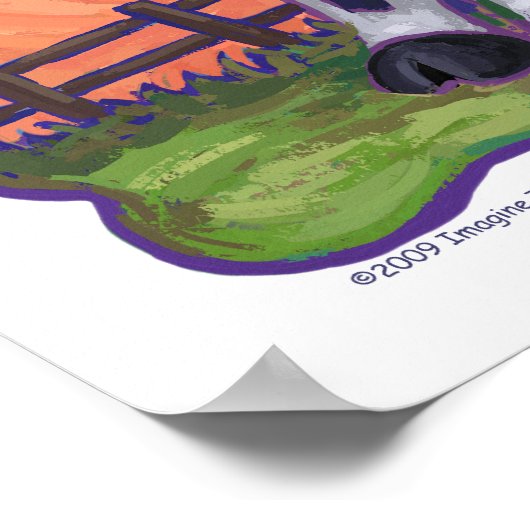 Poster Cadeaux et accessoires de vache (Coin)