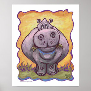 Poster Cadeaux et accessoires Hippopotamus