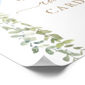 Poster Cadeaux et cartes Signe Bleu Ballons Baby shower g (Coin)