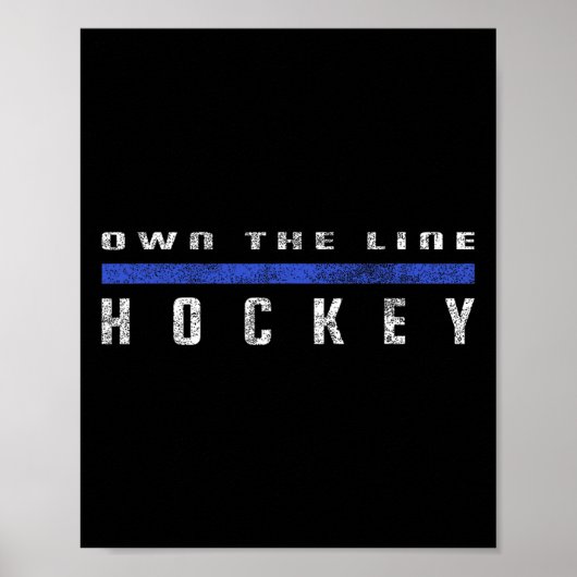 Poster Cadeaux et conceptions de hockey Five Hole - Uni K (Devant)