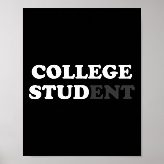Poster Cadeaux Étudiants Pour Hommes College Étudiants Sa (Devant)