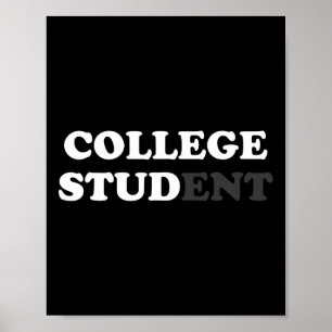 Poster Cadeaux Étudiants Pour Hommes Étudiants Étudiants