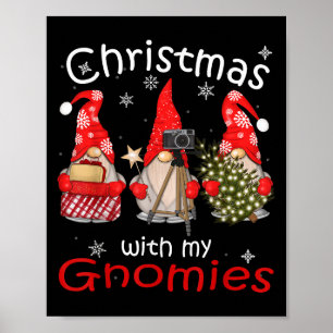 Poster Cadeaux Gnome Amusant Famille Chemises de Noël Fem