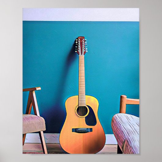Poster Cadeaux guitaristes (Devant)