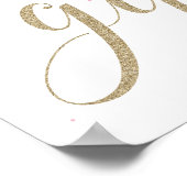 Poster Cadeaux hivernaux Onederland SIGNE Rose et or (Coin)