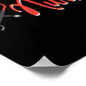 Poster Cadeaux Infirmières Dialyse Pour Technicien Coeur  (Coin)