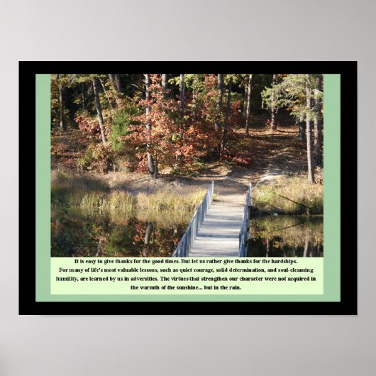 Poster Cadeaux Inspirationnels Courage tranquille (Devant)