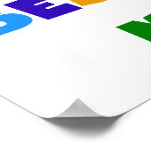 Poster Cadeaux lumineux de T-shirts des couleurs Mimi du (Coin)