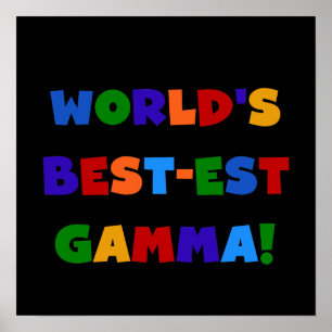 Poster Cadeaux lumineux gamma de couleurs du Meilleur-est
