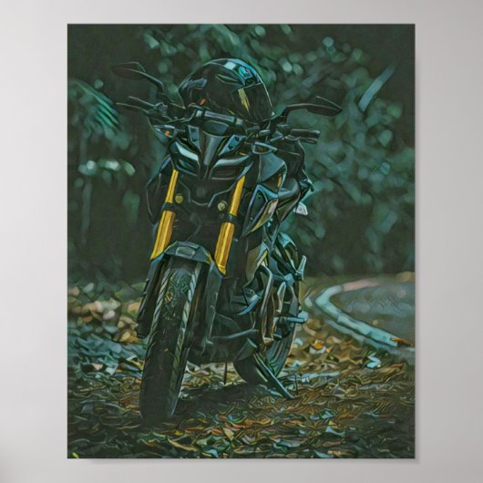 Poster Cadeaux motocyclistes (Devant)