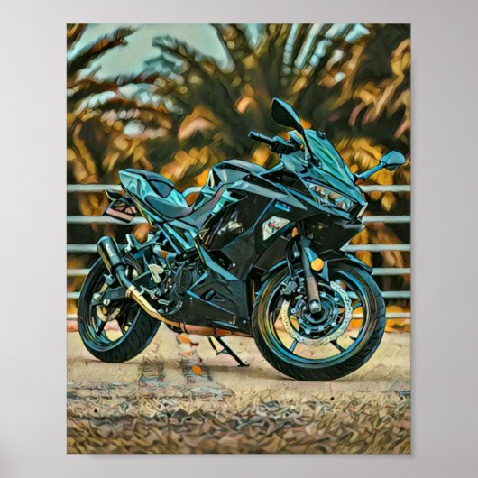 Poster Cadeaux motocyclistes (Devant)