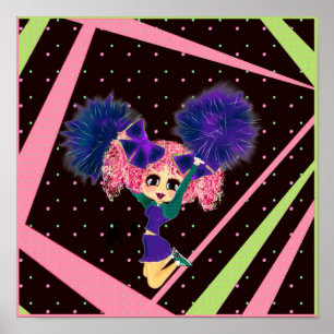 Poster Cadeaux Pom-pom girl personnalisés