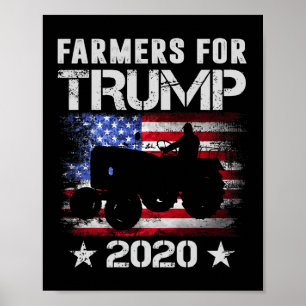 Poster Cadeaux pour agriculteurs pour Trump amateurs de d