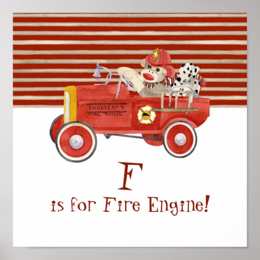 Poster Cadeaux pour bébé garçon avec singe en chaussette  (Devant)