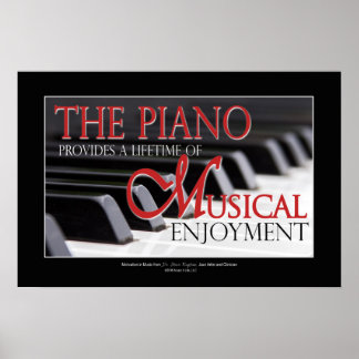 Poster Cadeaux pour étudiants en piano - Piano