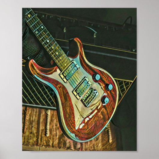 Poster Cadeaux pour guitariste (Devant)
