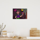 Poster "Cadeaux pour la lune" (Cuisine)