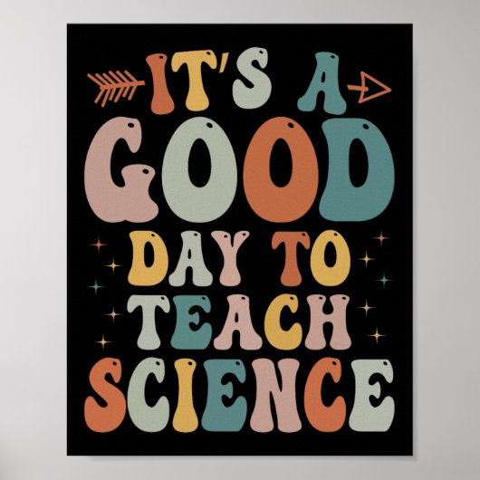 Poster Cadeaux pour professeur de sciences C'est une bonn (Devant)