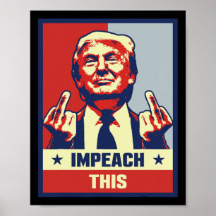 Poster Cadeaux pro Donald Trump Républicain conservateur