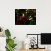 Poster Cadeaux sous l'arbre Noël (Bureau à domicile)