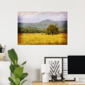Poster - Cades Cove Tree - Great Smoky Mt. Nat'l P (Bureau à domicile)