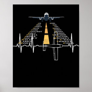 Poster Cadet de pilote d'appareil phonétique Cadet d'avio