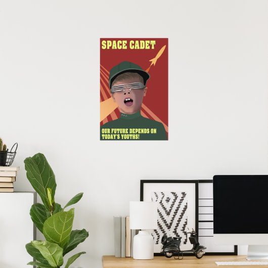 Poster Cadet spatial (Bureau à domicile)