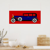 Poster Cadillac 16 V d'Al Capone - Années folles (Cuisine)