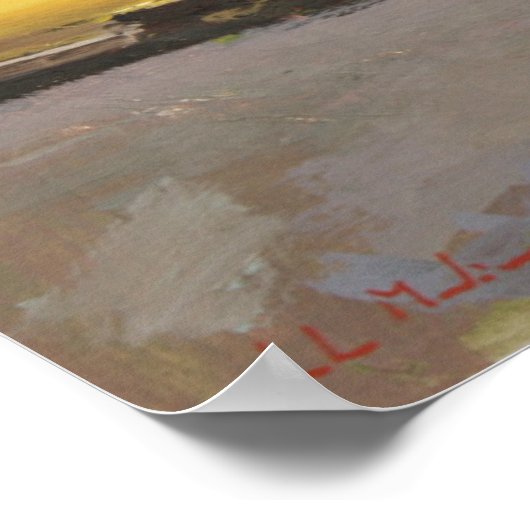 Poster Cadillac jaune 2012 (Coin)