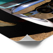 Poster Cadillac Verte d'Elvis Presley convertible en (Coin)