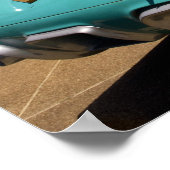 Poster Cadillac Verte d'Elvis Presley convertible en (Coin)