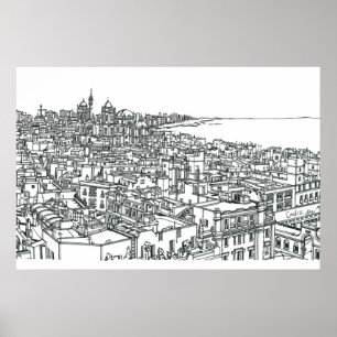 Poster Cadix Espagne