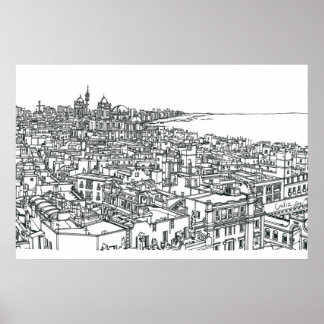 Poster Cadix Espagne