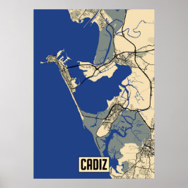 Poster Cadiz Map