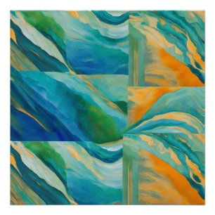 Poster "Cádiz" Un Effet Carrelé Coloré