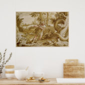 Poster Cadmus sur le point d'attaquer un dragon (Cuisine)