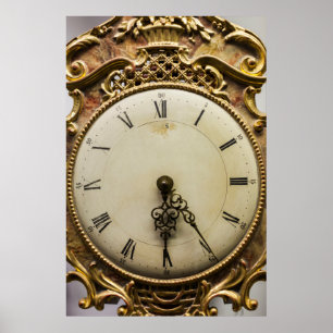 Poster Cadran d'horloge du 19e siècle, Allemagne