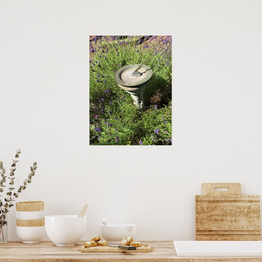 Poster Cadran solaire en Lavender (Cuisine)