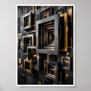 Poster Cadre architectural infini