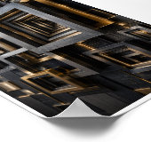 Poster Cadre architectural infini (Coin)