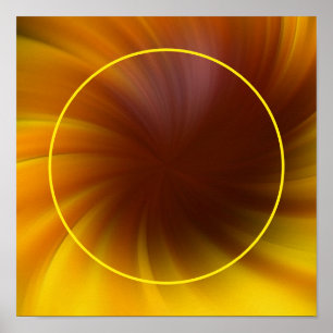 Poster Cadre Brown Jaune Whirlpool Ajouter Votre Propre P