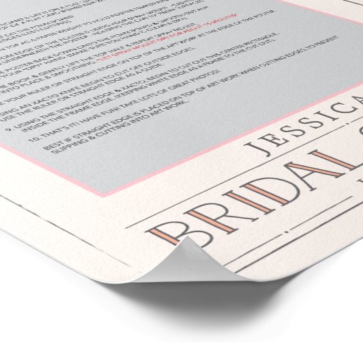 Poster Cadre d'affiche de décor de photo Sweet Blooms (Coin)