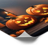 Poster Cadre d'affiche d'invitation blanc Halloween #13 (Coin)